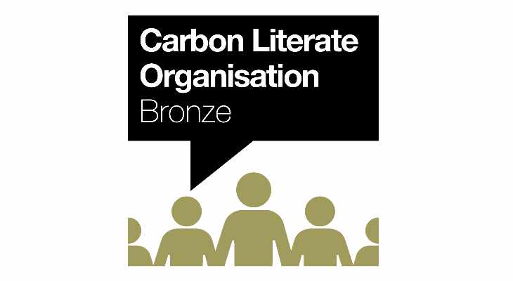 Carbon Literate Organisation Bronze badge.