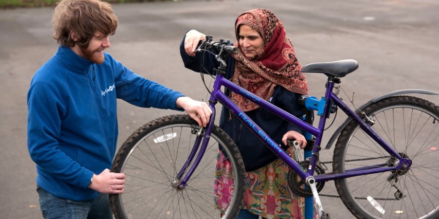 Doctor Bike bicycle check.