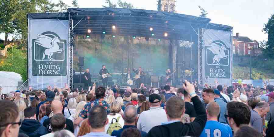 Main stage at Feel Good Festival.