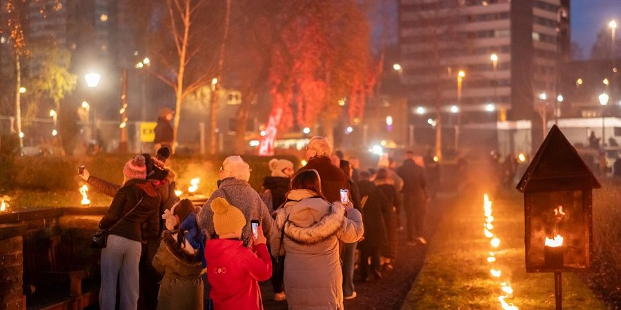 Family at Ignite Fire Festival in 2023.