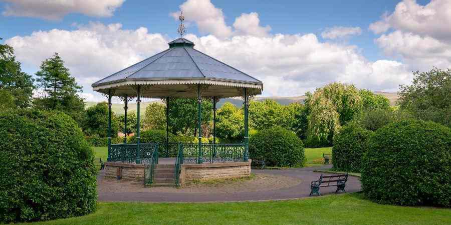 Bandstand at Hare Hill Park.