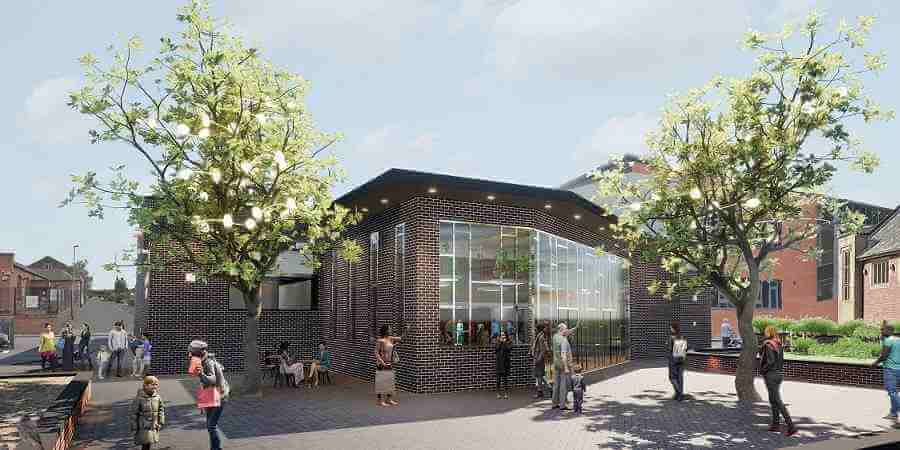 Artist impression of redeveloped Heywood Civic Centre,