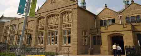 2 visitors entering Touchstones Rochdale.