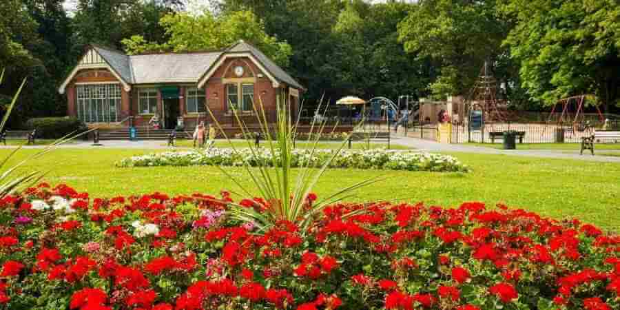 Queens Park in Heywood.