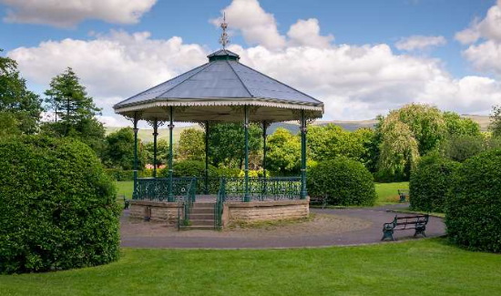 Bandstand at Hare Hill Park.