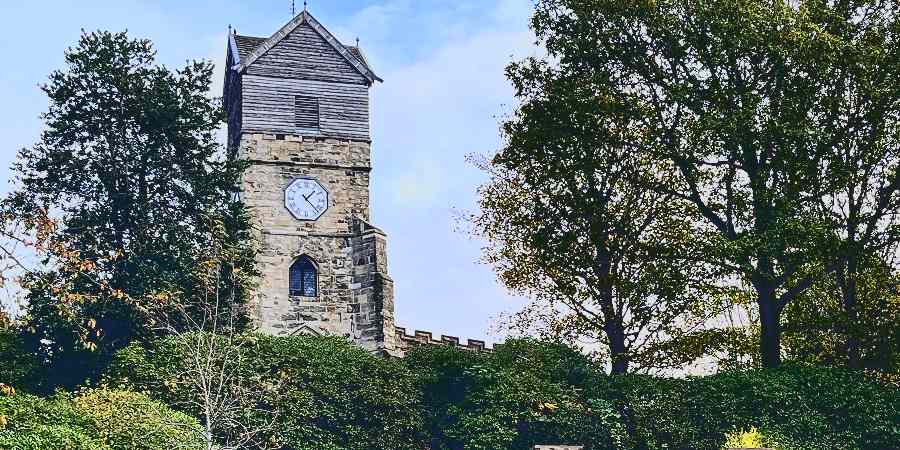 St Leonards Church seen from Jubilee Park.