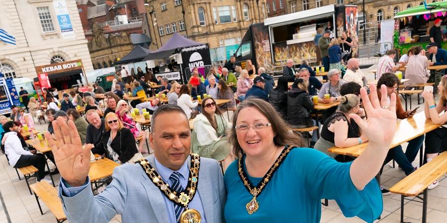 Councillors Shakil Ahmed and Rachel Massey.