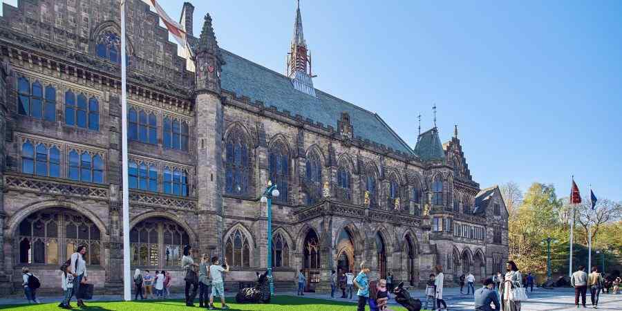 Visitors to Rochdale Town Hall.