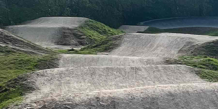 A section of the restored BMX track. 