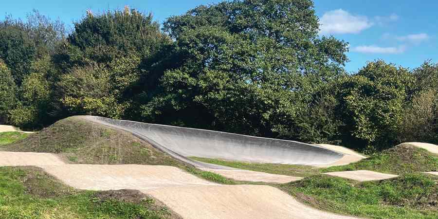 Humps at the BMX track at Queens Park.