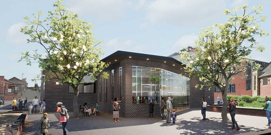 Artist impression of redeveloped Heywood Civic Centre.