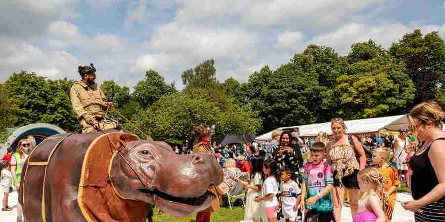 Visitors to the Feel Good Family Picnic.